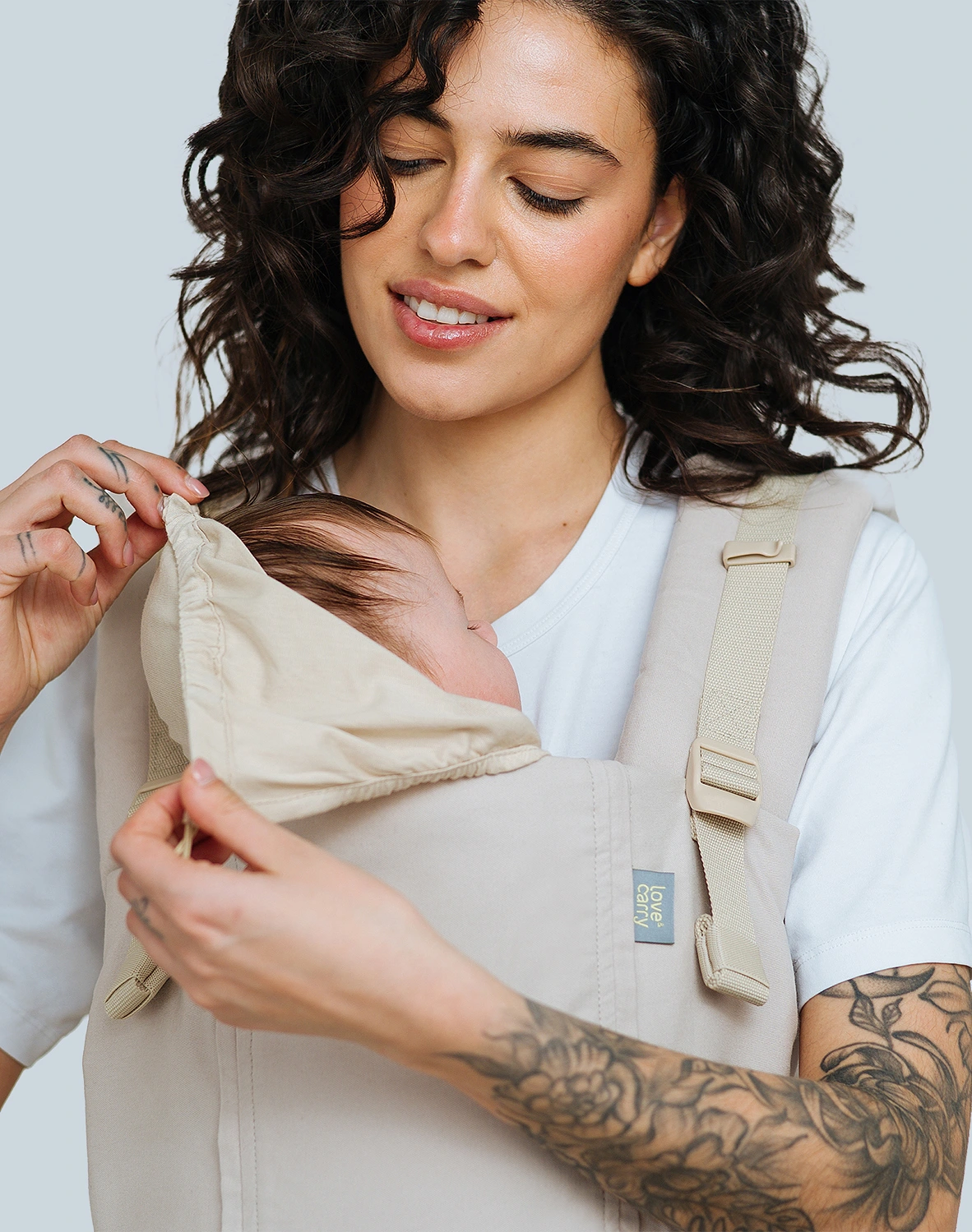 Love & Carry - ONE EVO Babytragen Baumwolle - Weizen