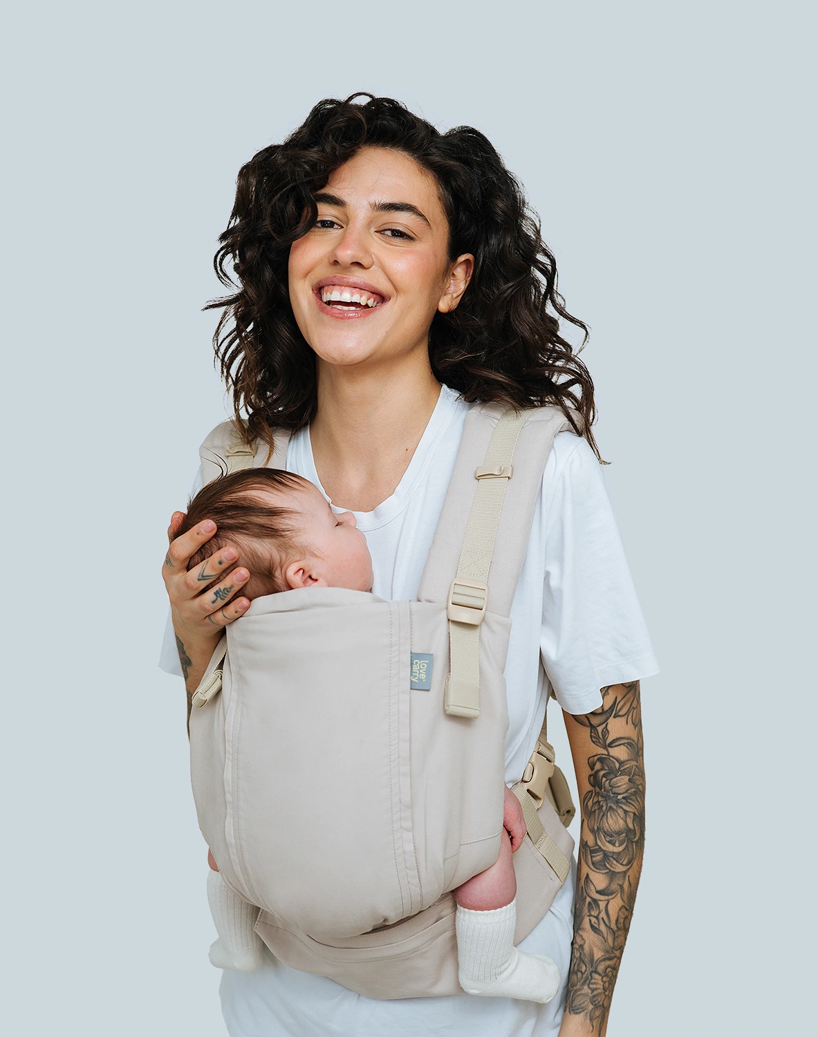 Love & Carry - ONE EVO Babytragen Baumwolle - Weizen
