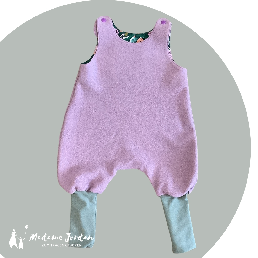 Spieler Merinowollfleece - Altrose auf der Wiese Gr. 50/56