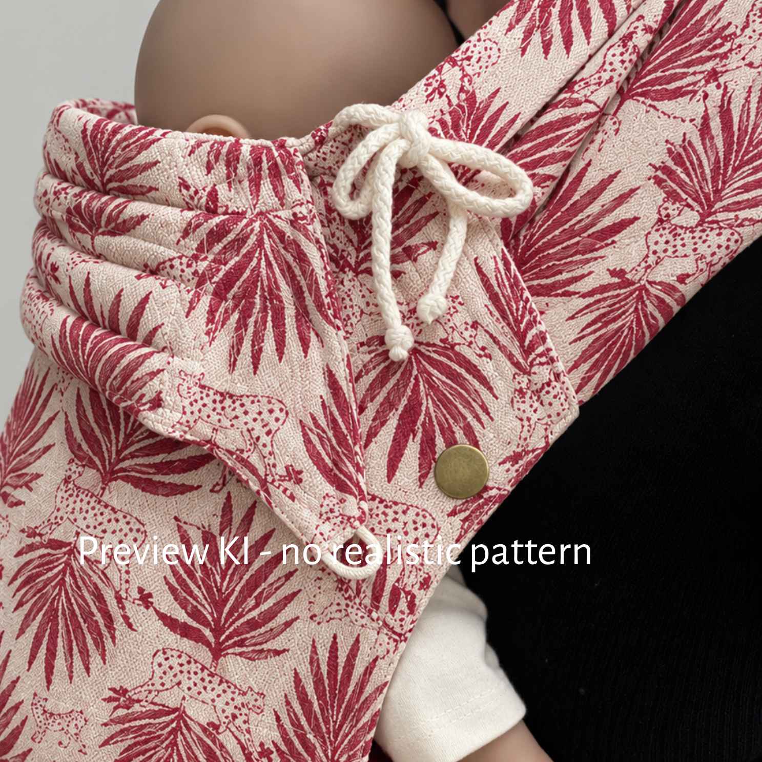 Deine Wunschtrage aus Tulipe Turquoise Tragetuchstoff - Sauvage Rouge - Wrap Conversion Click Gr. 1