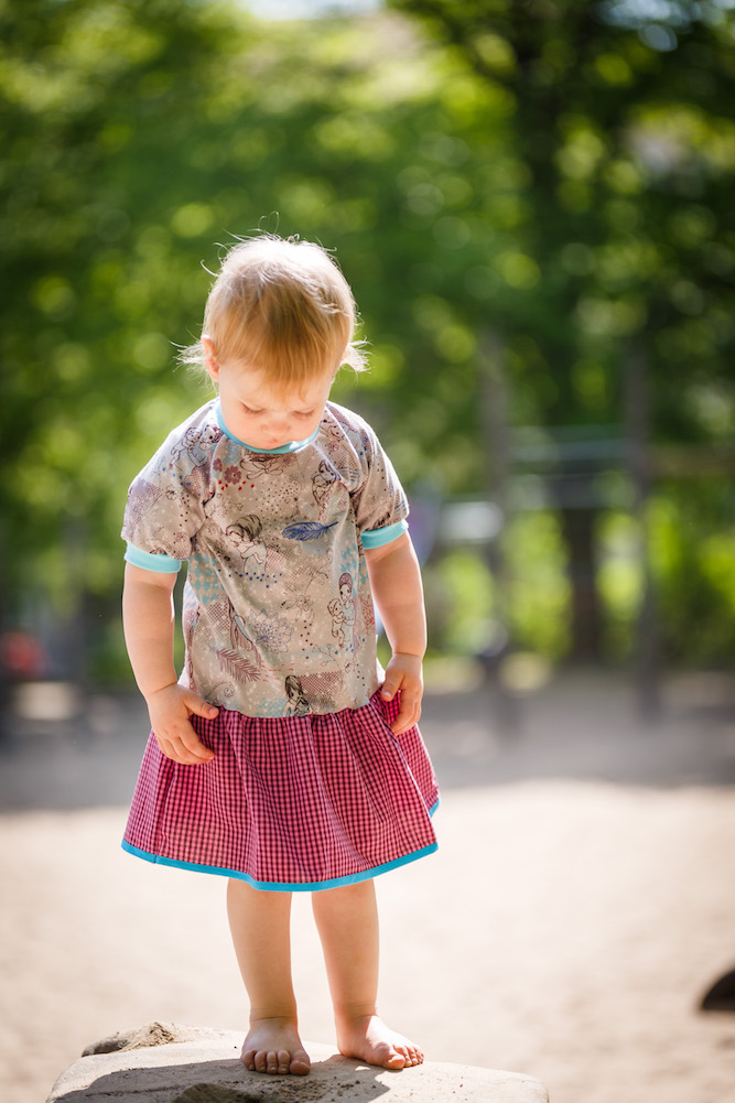 RaglanShirtKleid - Kurzarm -Mutterliebe 