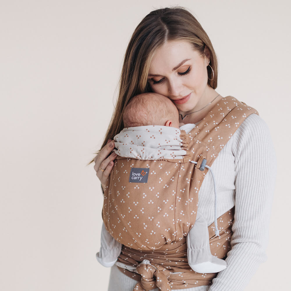 LoveTie Organic Babytrage - Zimt