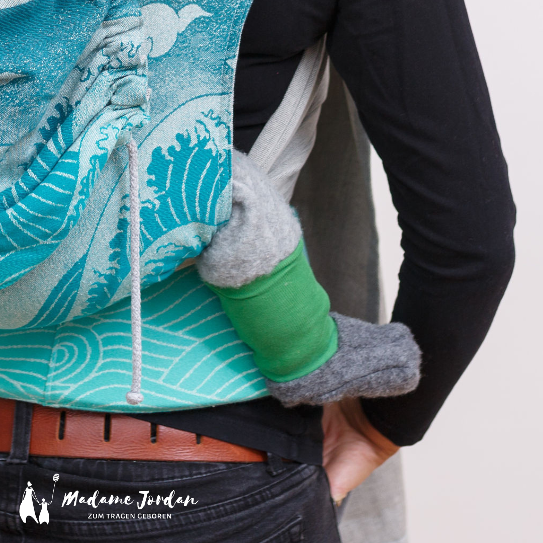 Tragen im Winter - Wollschuhe