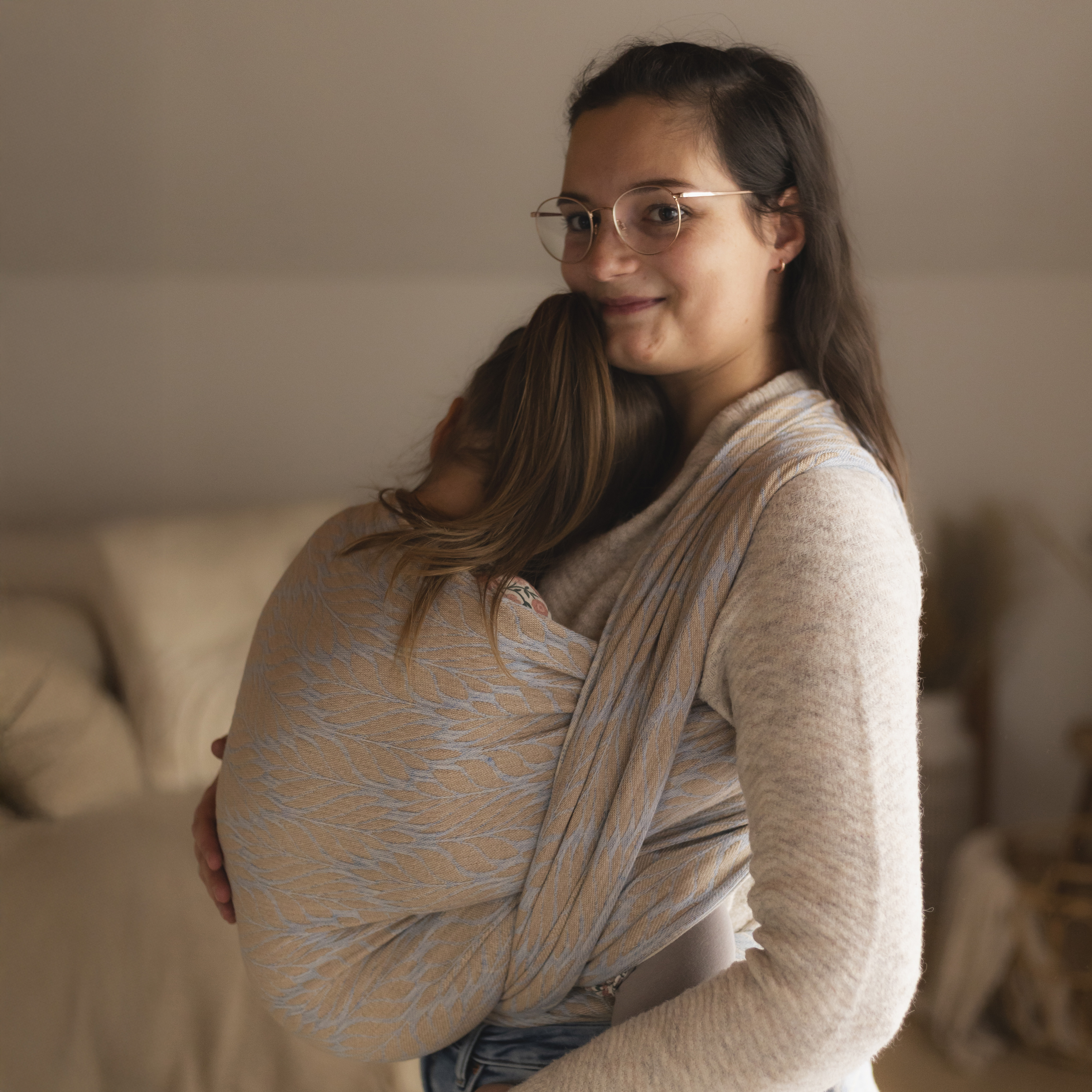 Didymos Tragetuch Trias Nebeltau Leinen Gr. 6 / 4,6m