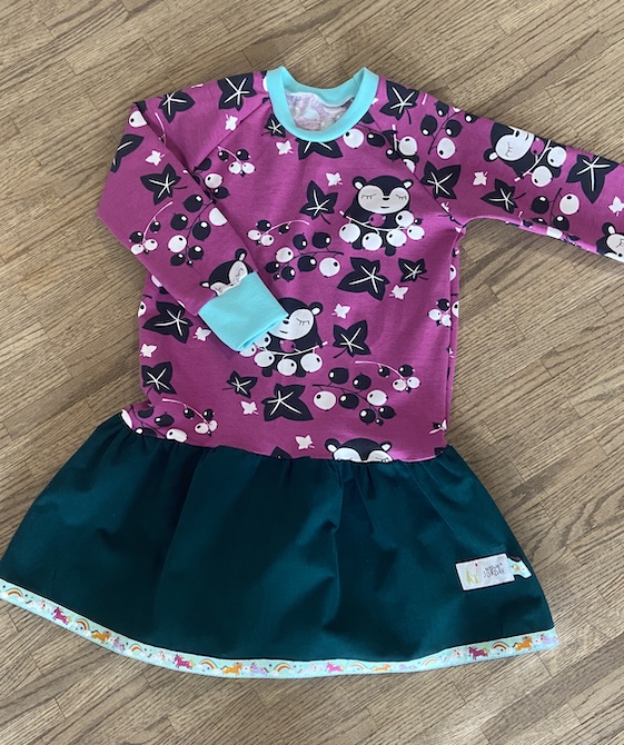 RaglanShirtKleid  - Langarm - Sirii beere - 98/104