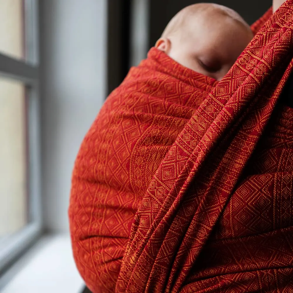 Didymos Tragetuch - Prima Rubin-mandarine Gr. 6 / 4,6m