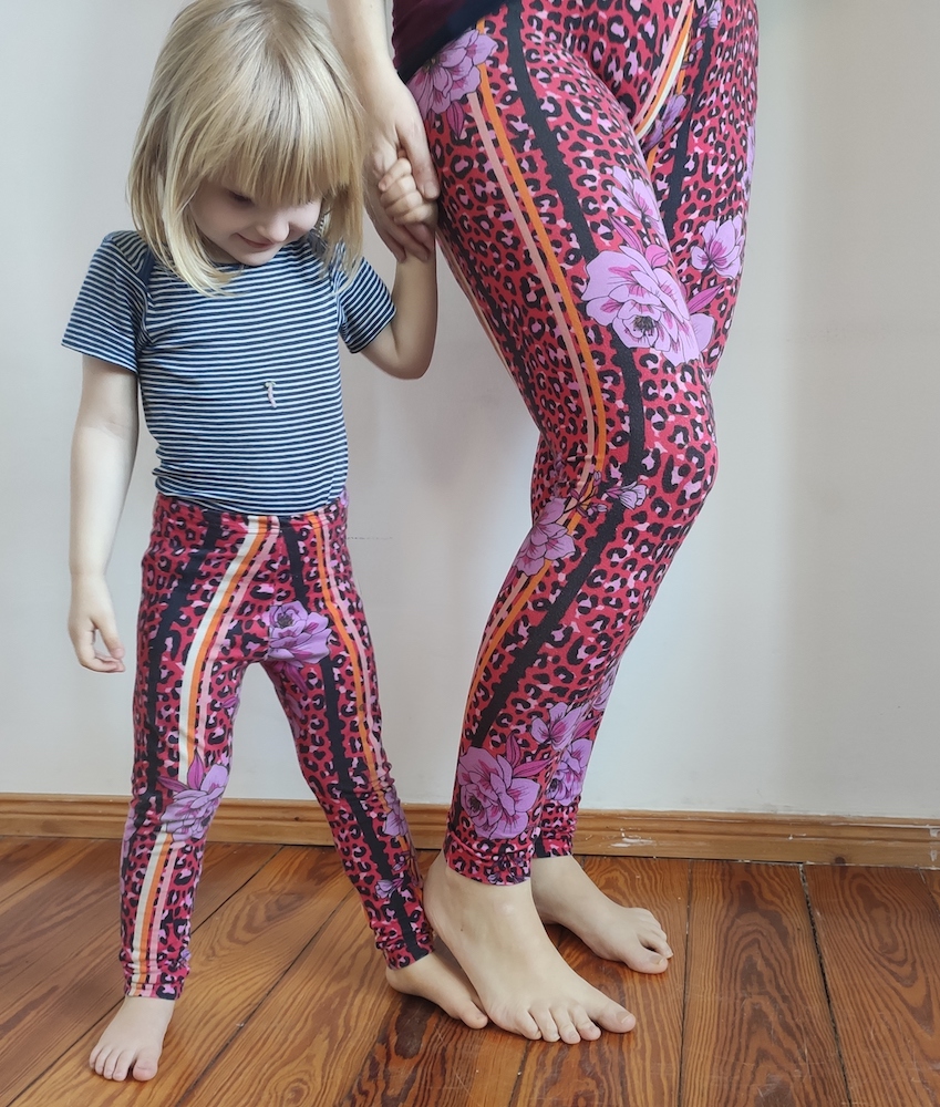 Leggings für Klein - Monster grün 86/92