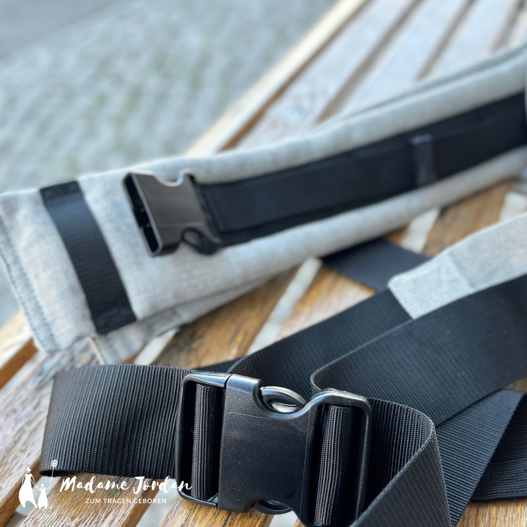 Träger Mr X Twinset - pur grey mit Schnalle