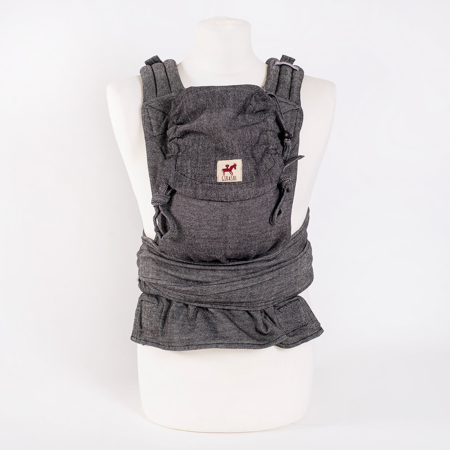Girasol MySol - Babytrage ab Geburt - Hüftgurt mit Schnalle - Reverse Tulum - recycled cotton