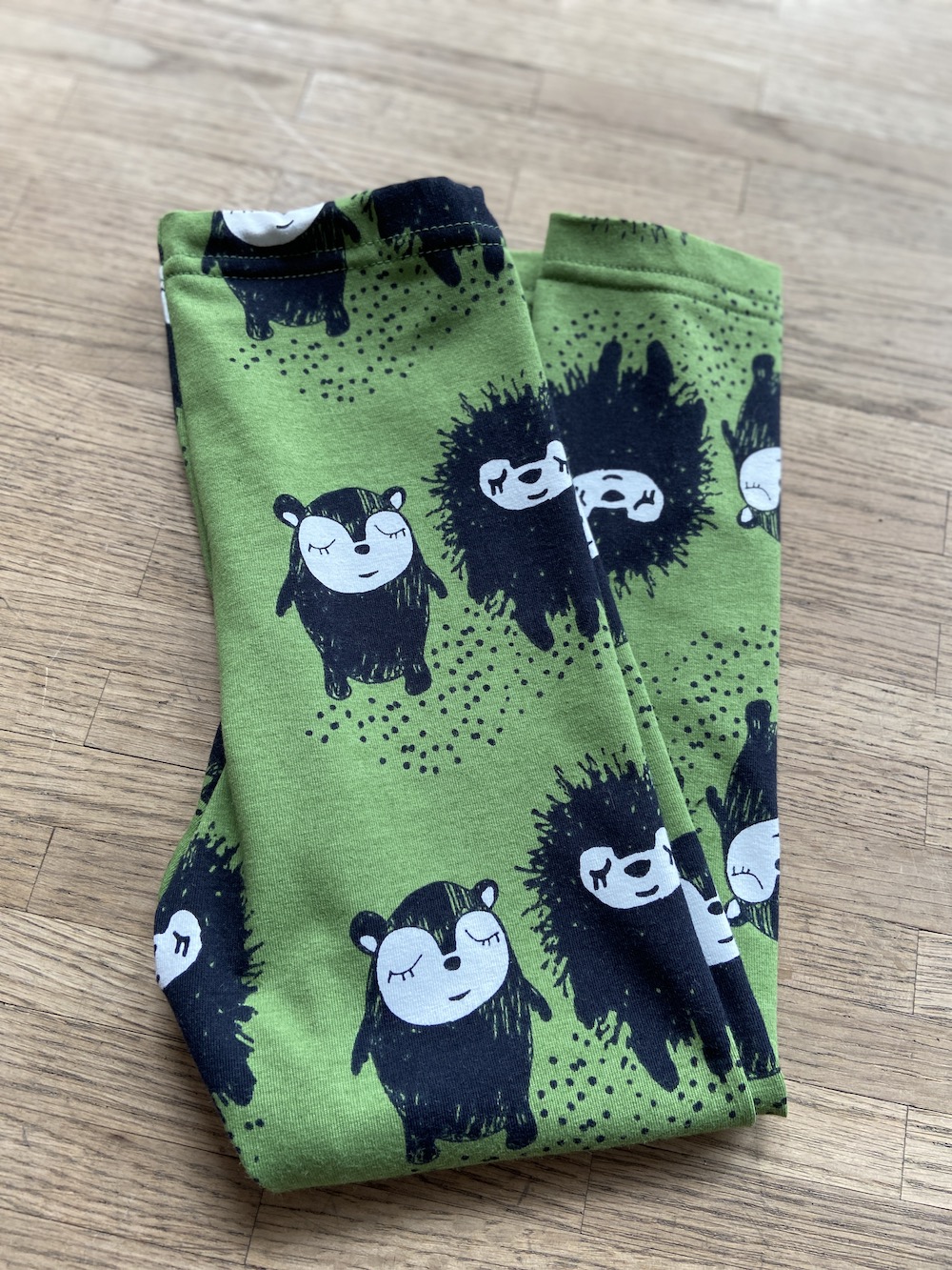 Leggings für Klein - Monster grün 86/92