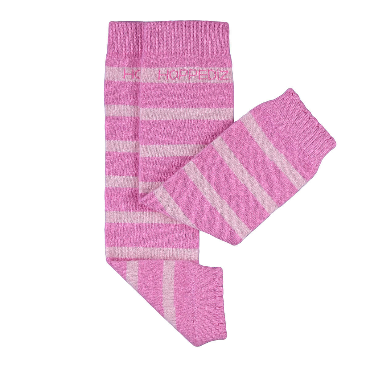 Merino-Babystulpen - pink rosa gestreift