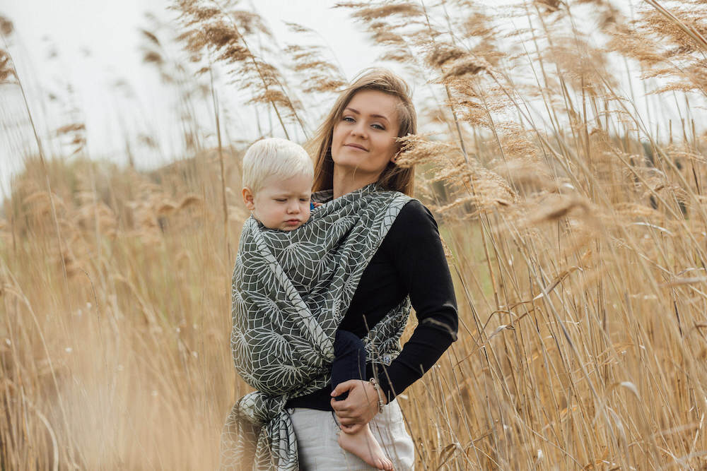 Lenny Lamb - Tragetuch LOTUS - KHAKI Gr. 7 mit 5,2m