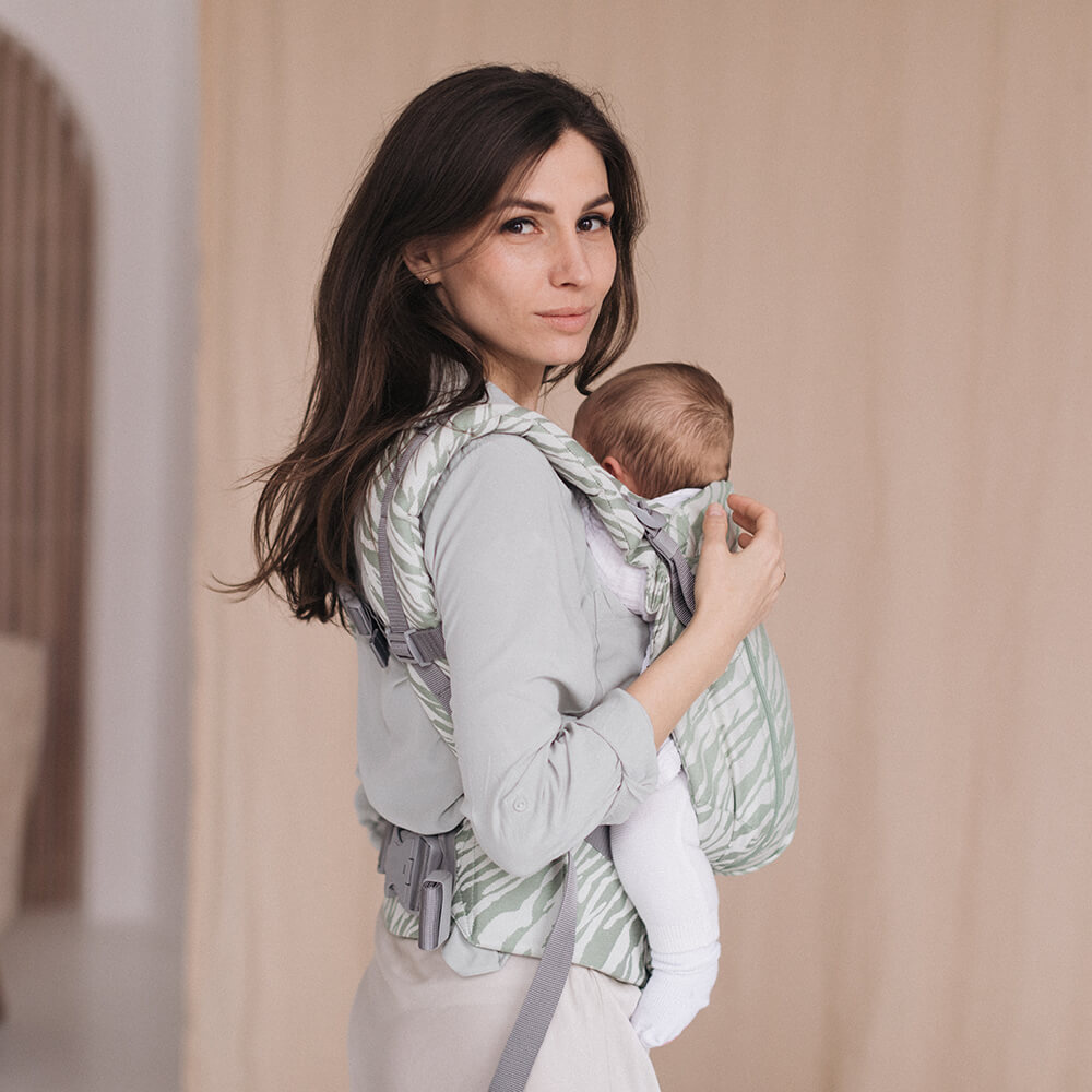 Love & Carry - ONE Babytragen Bio-Baumwolle / Bambusviskose - Zitronengras