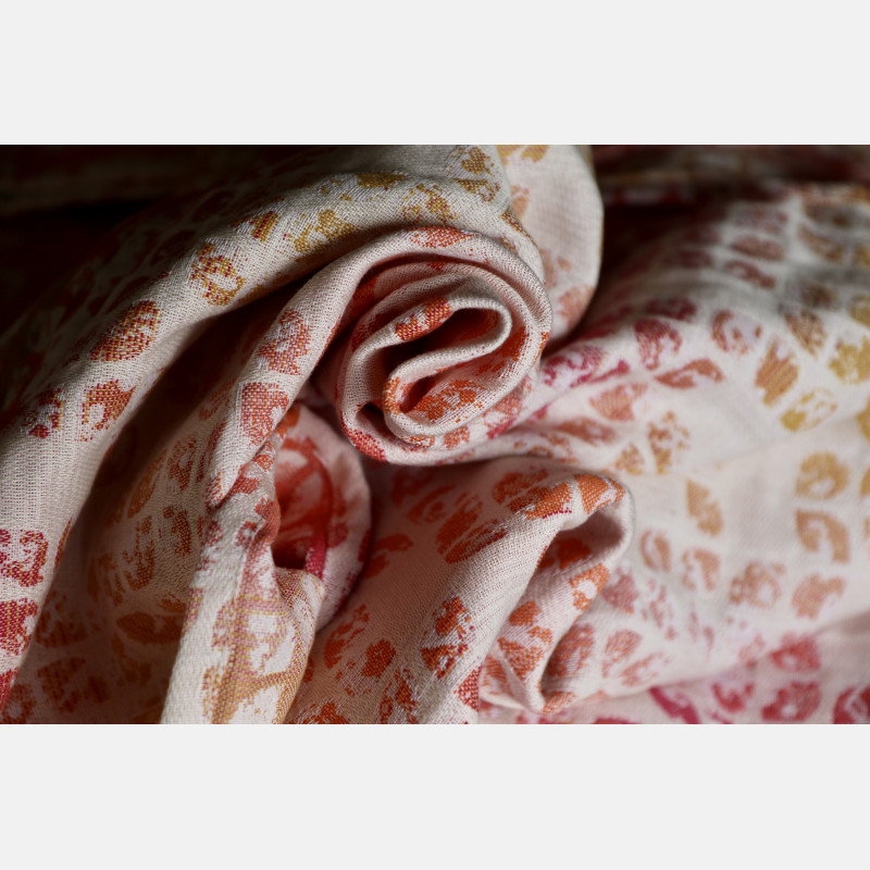 Yaro Ringsling - Petals Ultra Caramel Rainbow Linen