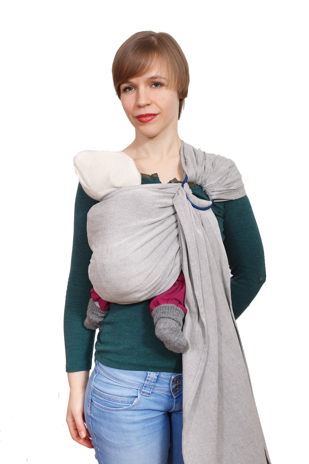 Madame Jordan - Ringsling - pur grey