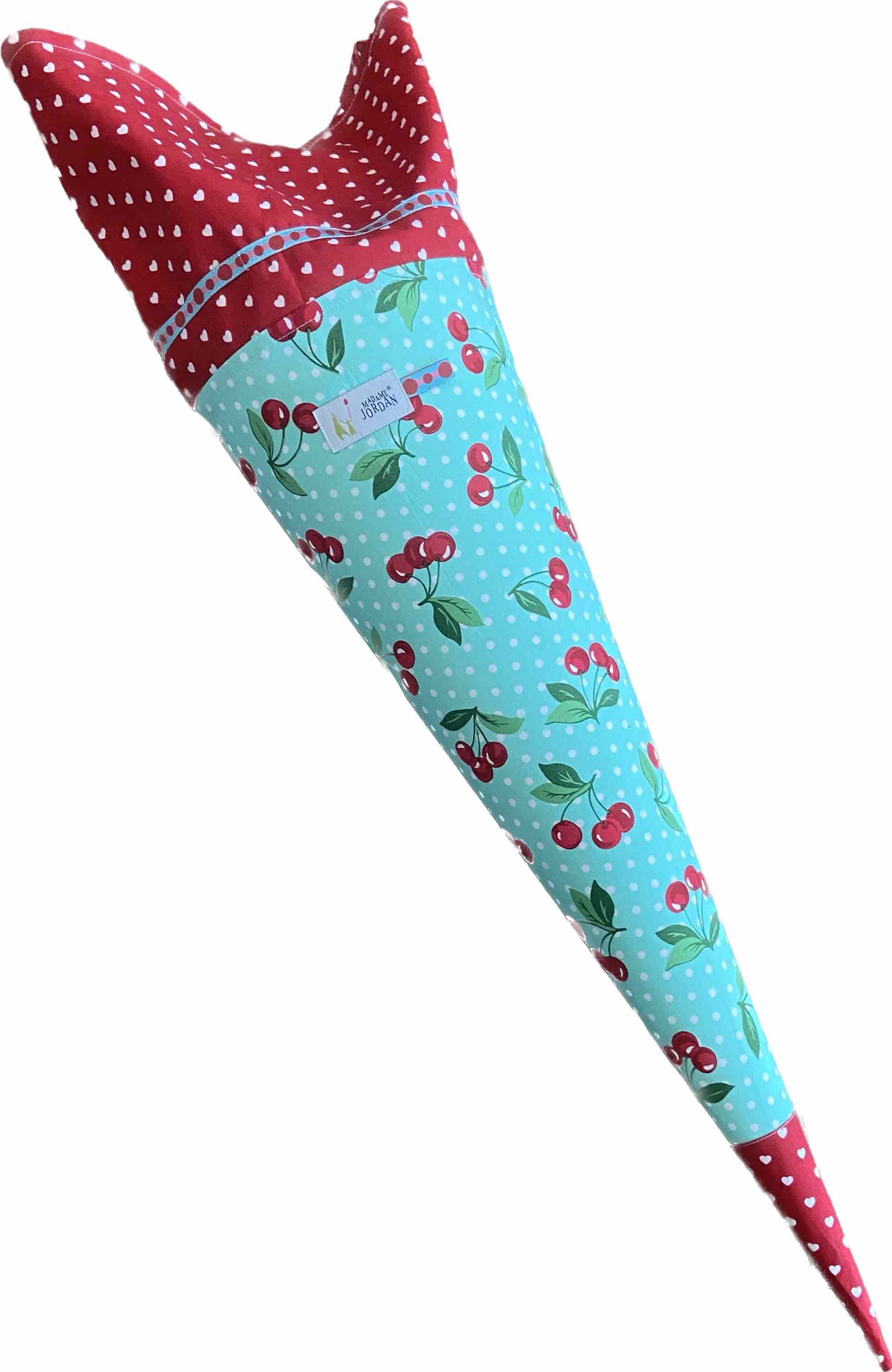 Schultüte mit Kirschen