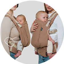 ONE Evo Babytragen Baumwolle (kbA) & Bambusviskose - Wüste